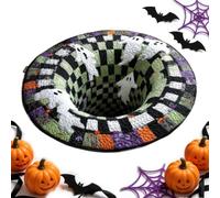 Genérico Halloween Round Rug Spooky Scary Soft Home Decoration Carpet