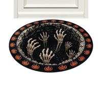 Genérico Halloween Rug - Non-Slip Round Optical Illusion Floor Mat