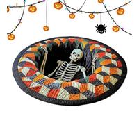 Genérico Halloween Rug Optical Illusion Round Rug Entryway