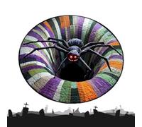 Genérico Halloween Rug Optical Illusion Round Rug Entryway