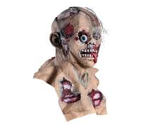 Genérico Halloween Scary Zombie Mesk - Full Head Latex Horror Masque | Realistic Creepy Face Cover, Cosplay Prop, Haunted House Decoration For Adults