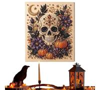 Genérico Halloween Skeleton Moon Kit | Ghost Suncatcher | DIY