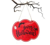 Genérico Halloween Skull Head Decorative Front Door Wooden Sign