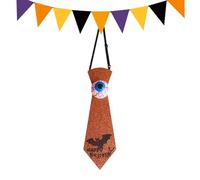 Genérico Halloween Skull Tie, Light-Up Bowtie, 9.84 x 7.09 x 0.2 inches, Bat Pattern Collar, Glowing Eyeball Design, Adjustable Neck Strap, Ideal for Cosplay Events, Stage Performances, Youth Parties
