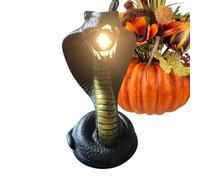 Genérico Halloween Snake Night Light, Scary Snake Figurine Lamp, Decorative LED Table Light, Eye-Catching Glow, Holiday Style, Portable Accent Decor, Perfect for Bedroom, Study, Dorm, 7.87inches