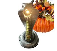 Genérico Halloween Snake Night Light, Scary Snake Figurine Nightlight, Resin Exquisite Illumination for Stylish Bedside Room Decor, Perfect for Study, Dorm, Offices, and Home Decoration, 20cm