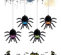 Genérico Halloween Spider Banner | Creepy Reusable Fall Scene Ornament | Halloween Bunting Spider Figures For Bedroom Living Room Party Classroom | Gathering Dorm Cafe