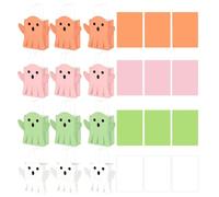 Genérico Halloween Treat Bags 12 Pieces Portable Reusable Paper Ghost Tote