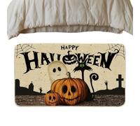 Genérico Halloween Welcome Mat 40 x 60 cm Spooky Room Decor Doormat | Halloween Doormat Outdoor Decor for Indoor Bedroom Living Room Kitchen Bathroom Entryway Farmhouse Fall Party