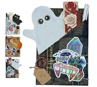 Genérico Halloween Witch Blind Date with a Book, Horror Halloweens Blinds Date with a Books, Mystery Book Blind Box Gift Set, Ghostly Blinds Dates Books Box Gift Set for Halloween (1Pcs-Ghosts)
