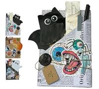 Genérico Halloween Witch Blind Date with a Book, Horror Halloweens Blinds Date with a Books, Mystery Book Blind Box Gift Set, Ghostly Blinds Dates Books Box Gift Set for Halloween (1Pcs-Bats)