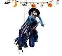 Genérico Halloween Witch Decor - Sound Activated Glowing Eyes Scary Doll