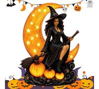 Genérico Halloween Witch Light - LED Resin Gothic Tabletop Decor