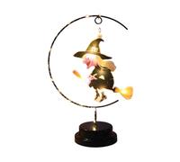 Genérico Halloween Witch Lights, Spooky Night Decor, LED Witch Ornaments, Soft Glow Ilumination, Creative Accent Lighting for Bedroom, Porch, Offices, , Entryway, Warm White/Purple