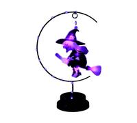 Genérico Halloween Witch Lights, Spooky Night Decor, LED Witch Ornaments, Soft Glow Ilumination, Creative Accent Lighting for Bedroom, Porch, Offices, , Entryway, Warm White/Purple