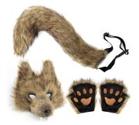 Genérico Halloween Wolf Dress Up Kit - Wolf Costume Accessories