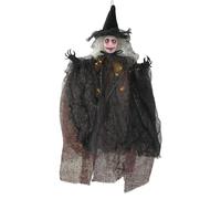 Genérico Halloweens Witch Ornaments - Gauze, Light-Up Spooky Witch Pendant Decor for Tree | Glowing Halloweens Ornament, Creepy Haunted House Prop for Indoor Outdoor Wall