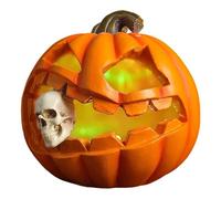 Generico Halween Pumpkin Light - de la lámpara esqueleto espectral, decoración de escritorio, mesa, casa, pantalla de Halloween interior y ambiente festivo