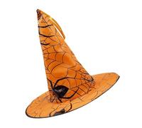 Generico Halween Web Print Hat - Sombrero de fiesta de disfraz de SpiderWeb | Sombreros de mago con brujo de araña decorativo, sombrero Daostume de exterior, haz que tu familia y tus amigos se sientan
