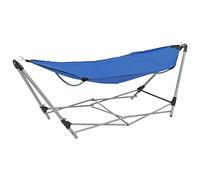 Genérico Hamaca con Soporte Plegable Azul,Casa y jardín,Jardín,Artículos de Exterior,Hamacas-44363