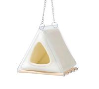 Generico Hamaca para colgar pájaros - Cama de peluche cálida, suave y acogedora, cómoda hamaca, cojín extraíble | para Parakeet Finch Parrot Conure Lovebird Cockatoo Macaw Home Cage Perch