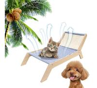 Generico Hamaca para mascotas elevadas, camas de swing universales camas elevadas | Silla de madera engrosada con antideslizante de gicante a deslizador levantado a desmotado en