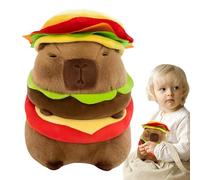 Genérico Hamburguesa Capybara - Capybara Doll Animales De Peluche Almohada Linda, Exquisita Capybara Plush Toy Animal Doll