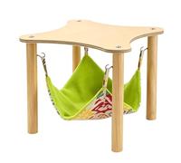 Genérico Hammock, Cage Accessories, Hangable Reversible Wooden Bed | Inside Cage Hamster Hammock For Chinchilla Squirrel Gerbil Bunny Ferret Resting Playing Sleeping Balcony Bedrooms