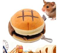 Generico Hamster Bed - 3.15x3.15x3.54 Inches Hamburger Shaped Hamster Bed, Insulated Guinea Nest, Sleeping Resting Cold Nest | Weather Hamsters Guinea Gerbil Chinchilla Hedgehog Accessories