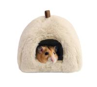 Genérico Hamster Bed Cave, Animals Winter Pet House, 8 Inches Plush Cave with Soft Cushion, Fleece Nest with, Indoor Storage Easy Cleaning, Sleeping Supplies for Balcony Classroom Apartment