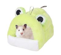 Genérico Hamster Bed, Golden Bears Sleeping Bed, Pet Winter House, Warm Nest Accessories, Washable Warm Cage Accessories Washable Small Animal Cave for Chinchilla Hamsters Hedgehog