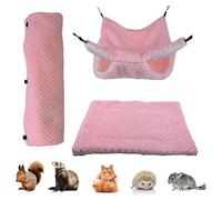 Genérico Hamster Bed - Small Animal Sleeping Nest | Soft Plush Fabric with Warm Cushion, Perfect for Hamsters, Gerbils, Mice, and Other Small Pets Compact and Portable 9.05x7.08x4.33 in