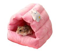 Genérico Hamster Bed | Warm Nest Chew Proof Enrichment | Small Hamster House | For Bunny Squirrel Pet Small Birds Winter Ferret Chinchilla