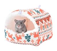Genérico Hamster Bed, Warm Plush House with Hanging Design, Soft Cave Bed for Small Pets, Soft Cotton Finish, Easy Clean Feature, Pet Tool, Winter Accessory for Bunny Ferret Home 5.90x5.70x4.13 Inch