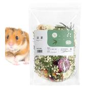 Genérico Hamster Bedding Decor, Flower Habitat Nesting, 11.02x7.48in Natural Dried Material, Odor Control Hamsters Bedding, Small Animal Cage Lining for Small Pets