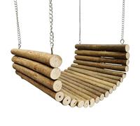 Genérico Hamster Hammock - Guinea Pig Hanging Plush, Pet Resting Chewing Wooden Swing | Dwarf Hammock Toy | Swing For Small Animal For Gerbil Hamster Dwarf Hedgehog Chinchilla Bunny Ferret Guineas