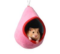 Genérico Hamster Hammock, Hangable Small Animal Cage Decoration with Soft Plush Fabric Design, Swing Bed Hammock, Pet Hanging Accessory for Hamsters Mice Ferrets Indoor Outdoor Sleeping Enrichment