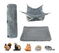 Genérico Hamster Hammock - Hanging Bed House | Nest Cave Tunnel Mat - Small Animal Bed,for Sleeping, Resting, Hiding, Playing, Climbing, Ferret Hamster Cage Winter