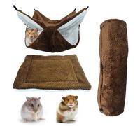 Genérico Hamster Hammock - Hanging Bed House | Nest Cave Tunnel Mat - Small Animal Bed,for Sleeping, Resting, Hiding, Playing, Climbing, Ferret Hamster Cage Winter