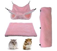 Genérico Hamster Hammock - Hanging Bed House | Nest Cave Tunnel Mat - Small Animal Bed,for Sleeping, Resting, Hiding, Playing, Climbing, Ferret Hamster Cage Winter