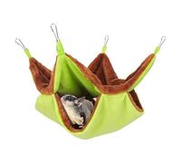 Genérico Hamster Hammock, Small Animal Hammock, Double-Layer Squirrel Bed, Squirrel Hammock, Portable Sugar Glider, Small Pet Hammock, Soft Pet Hangable Hammock Bedding For Hamster Ferret Chinchilla