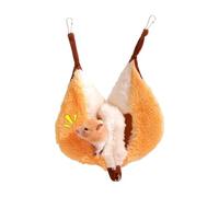 Genérico Hamster Hammock, Soft Enclosed Cage Nest, Warm Hanging Cave Bed with Support System, Plush Fabric Compact Build, Small Pet Shelter Modern Style, Hammock for Indoor Cage Use