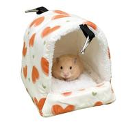 Genérico Hamster Hammock - Warm Nest Plush Bed for Chinchilla Sugar Glider Ferret, Soft Cage Hanging Sleeping Resting Climbing | Winter Small Animal House Comfort and Play