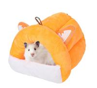 Genérico Hamster hiddout House - 5.91x5.51x5.91 Pulgadas Small Pet Shelter, Cama de anidación de Felpa, guarida Caliente para | Crotte de Descanso Invierno