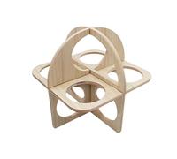 Genérico Hamster House - Madera Multi-Room | Artesano Kiln-Dried Wood Hideaway for Golden Bears and Syrian Hamsters, diseño de varios dormitorios para dormir y almacenar alimentos, Safe Cage Accessory