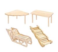 Generico Hamster Playground, Wooden Cage Activity Set, Small Animal Play Area with Natural Wood, Pet Toy with Sturdy Material, Playground with Rustic Design, Exercise Toy for Mouse & Squirrel