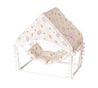 Genérico Hamster Shelter House | Lightweight Animal Habitat | Hamster Tent House | Cozy Hamster Shelter | Printed Pattern Animal Habitat Ample Space Solution Long Lasting Use For Small Animals