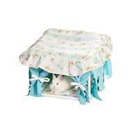 Generico Hamster Tent Bed - Washable Breathable Fabric, Triangular Teepee, Soft Interior Ground Pad, Reinforced Frame Support | Small Animal Hiding House Nest For Bunny Chinchilla Mouse Indoor