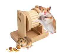 Genérico Hamster Toys | Wooden Roller Enrichment Treat Dispenser