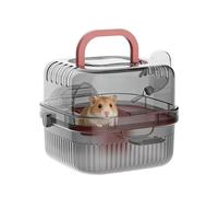 Genérico Hamster Travel Cage,Portable Breathable Habitat Box | Pets Hamster Carrying Travel Villa - for Gerbils Guinea Mice Bunny Dwarf Chinchilla Hiking Camping Vet Visits Road Trip